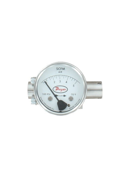 Dwyer Instruments DTFF-1S-20O | Variable-Area Flowmeter for Low Flow Rates | Range 0-20 GPH | Oil calibration | 1/4" NPT