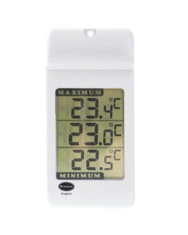 Brannan 12/426/3 | Large LCD Max Min Thermometer, White | -10 to +50 °C - generaltechuae