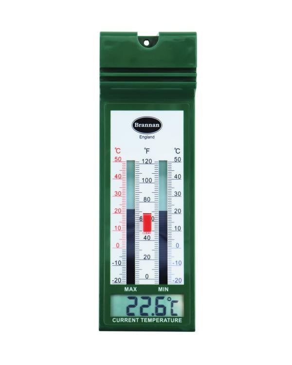 Brannan 12/431/3 | Quick-Set Digital Max Min Thermometer, Green | -20 to +50 °C - generaltechuae