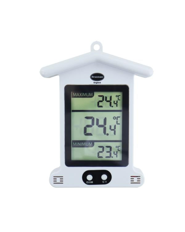 Brannan 12/432/3 | Weatherproof Digital Max Min Thermometer | IP65, -20 to 50 °C - generaltechuae