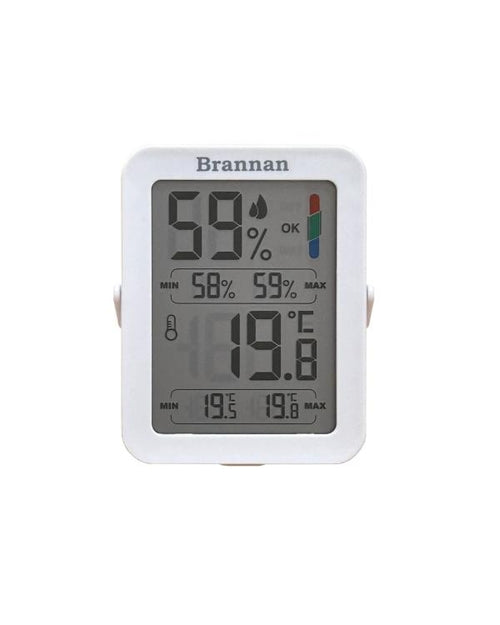 Brannan 12/437/3 | Max Min Thermometer Hygrometer, Auto Reset | -10 to +50 °C, 10–90% RH - generaltechuae