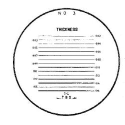 Flexbar 12257-3 | Reticle #3 for 10X Pocket Comparator | 1-3/8 in Dia. - generaltechuae