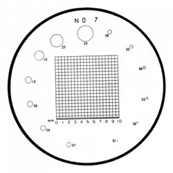 Flexbar 12261-7 | Reticle #7 for 10X Pocket Comparator | 1-3/8 in Dia. - generaltechuae