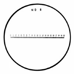 Flexbar 12262-8 | Reticle #8 for 10X Pocket Comparator | 1-3/8 in Dia. - generaltechuae