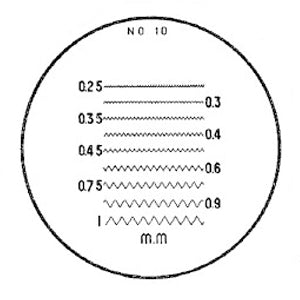 Flexbar 12264-10 | Reticle #10 for 10X Pocket Comparator | 1-3/8 in Dia. - generaltechuae