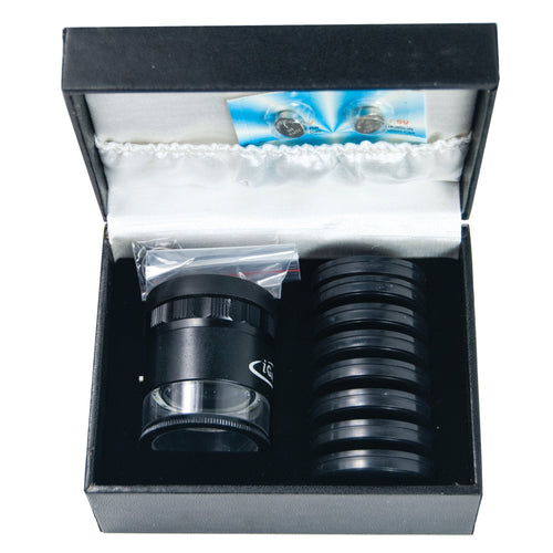 Flexbar 12506 | 10X LED Lighted Pocket Optical Comparator Set | 9 Reticles - generaltechuae