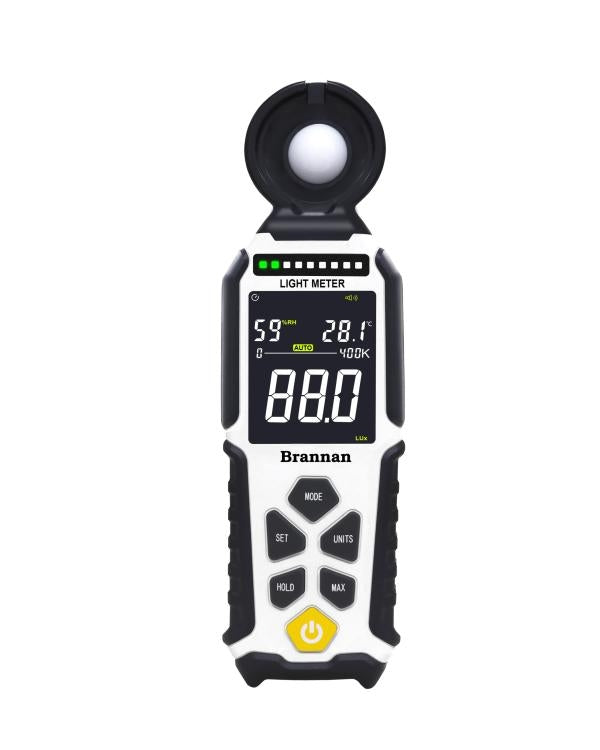 Brannan 13/492/0 | Heavy Duty Light Meter with Temperature & Humidity | 0 to 400 klux, Lux/Fc - generaltechuae