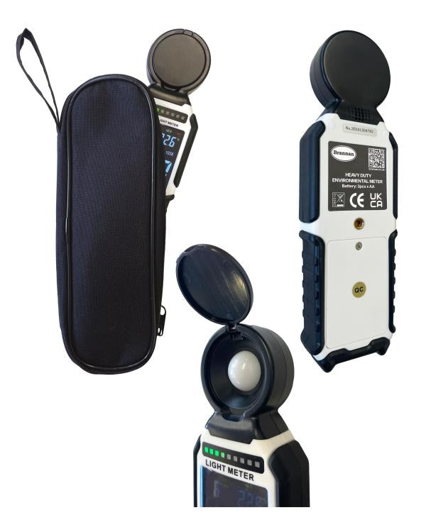 Brannan 13/492/0 | Heavy Duty Light Meter with Temperature & Humidity | 0 to 400 klux, Lux/Fc - generaltechuae (2)