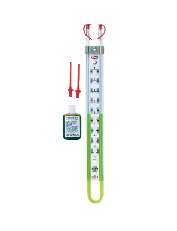 Dwyer Instruments 1222-12-D | U-tube manometer | Range 6-0-6" w.c.