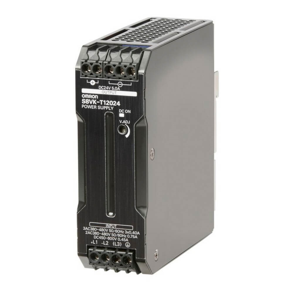 OMRON S8VK-T12024 | Book type power supply, Pro, 120 W, 24VDC, 5A, DIN rail mounting