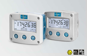 FLUIDWELL F118 Intrinsically safe - Flow rate Monitor / Totalizer | with linearization |  high / low alarms | analog and pulse outputs | Ambient temperature: -40°C to +80°C (-40°F to 176°F).