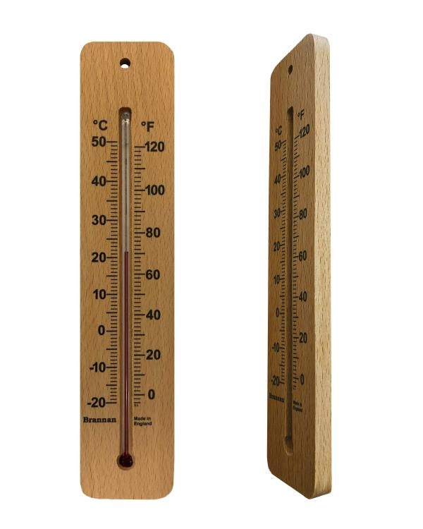 Brannan 14/220/3 | 215 mm Wood Wall Thermometer | -20 to +50 °C/°F - generaltechuae (2)