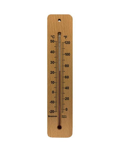 Brannan 14/221/2 | 215 mm Wood Wall Thermometer, Classroom Design | -20 to +50 °C, °C only - generaltechuae