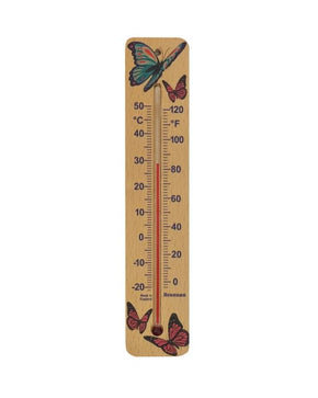 Brannan 14/223/3 | 215 mm Wood Wall Thermometer, Butterfly Design | -20 to +50 °C/°F - generaltechuae