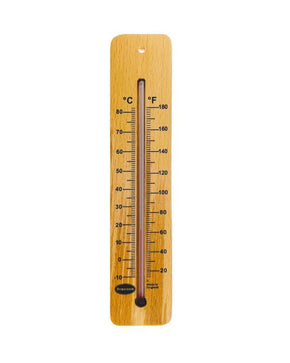 Brannan 14/250/2 | 215 mm Wood Wall Thermometer, High Range | -10 to +80 °C, Celsius only - generaltechuae