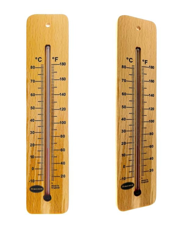 Brannan 14/250/3 | 215 mm Wood Wall Thermometer, High Range | -10 to +80 °C/°F - generaltechuae (2)