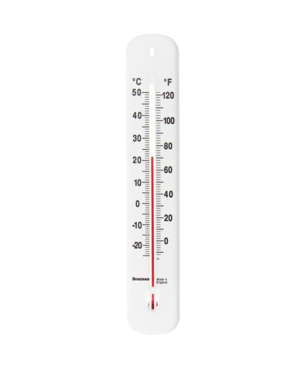 Brannan 14/435/3 | 215 mm Plastic Wall Thermometer | -20 to +50 °C/°F - generaltechuae