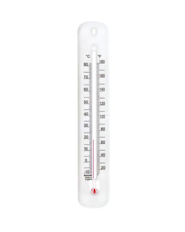 Brannan 14/445/2 | 215 mm Plastic Wall Thermometer, High Range | -10 to +80 °C, °C Only - generaltechuae