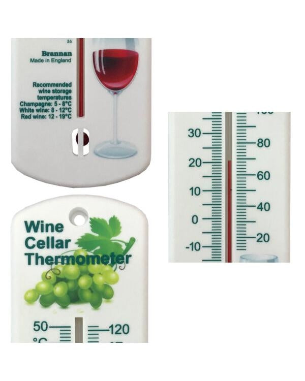 Brannan 14/450/3 | 240 mm Wine Cellar Wall Thermometer, Wine Design | -10 to +50 °C/°F - generaltechuae (2)