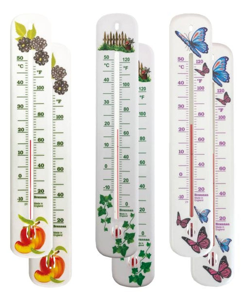 Brannan 14/463/3 | Decorative Wall Thermometers, Pack of 6 | 215 mm, -20 to +50 °C - generaltechuae