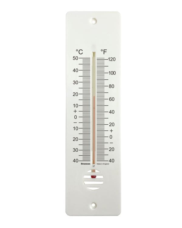 Brannan 14/810/3 | Low Range Plastic Wall Thermometer | 255 mm, -40 to +50 °C - generaltechuae