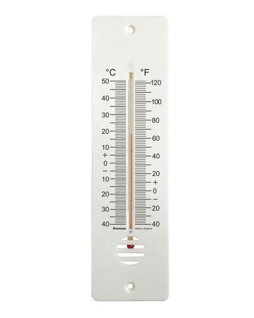 Brannan 14/810/3 | Low Range Plastic Wall Thermometer | 255 mm, -40 to +50 °C - generaltechuae