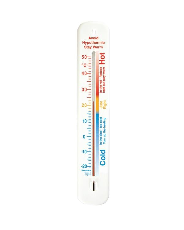 Brannan 14/866/2 | 215 mm Plastic Hypothermia Wall Thermometer | -20 to +50 °C - generaltechuae