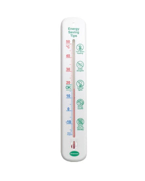 Brannan 14/876/2 | 215 mm Wall Thermometer, Energy Saving Tips | -15 to +50 °C - generaltechuae