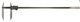 Mitutoyo 551-226-10 Digital ABS Caliper Nib Style/Std. Jaws, Inch/Metric, 0-30"/0-750mm