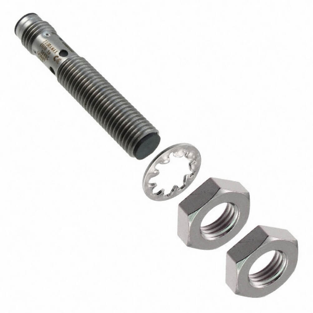 OMRON E2B-S08KS02-MC-B1 | Proximity sensor, LITE, inductive, stainless steel, short body, M8, shielded, 2 mm, DC, 3-wire, PNP-NO, M8 plug-in (3 pin)