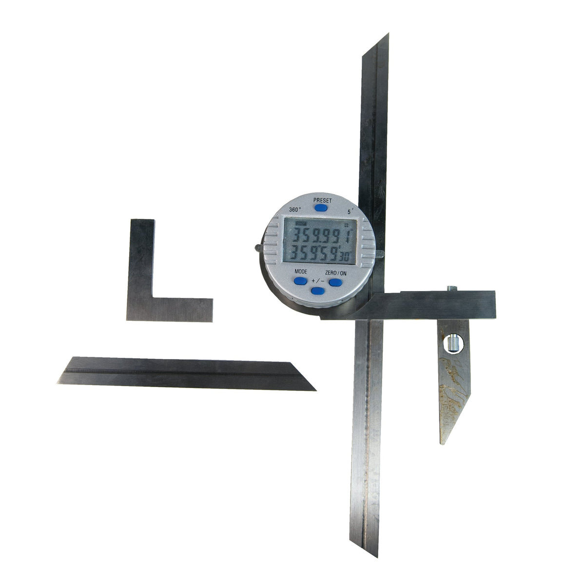 Flexbar 15590 | 12 in Digital Protractor | Accuracy 0.008° - generaltechuae