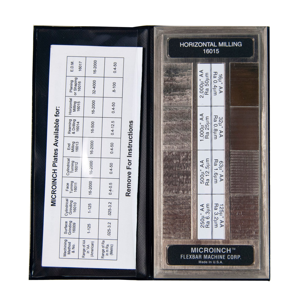 Flexbar 16015-CAL | Microinch Comparator Plate | Horizontal Milling, Calibrated - generaltechuae