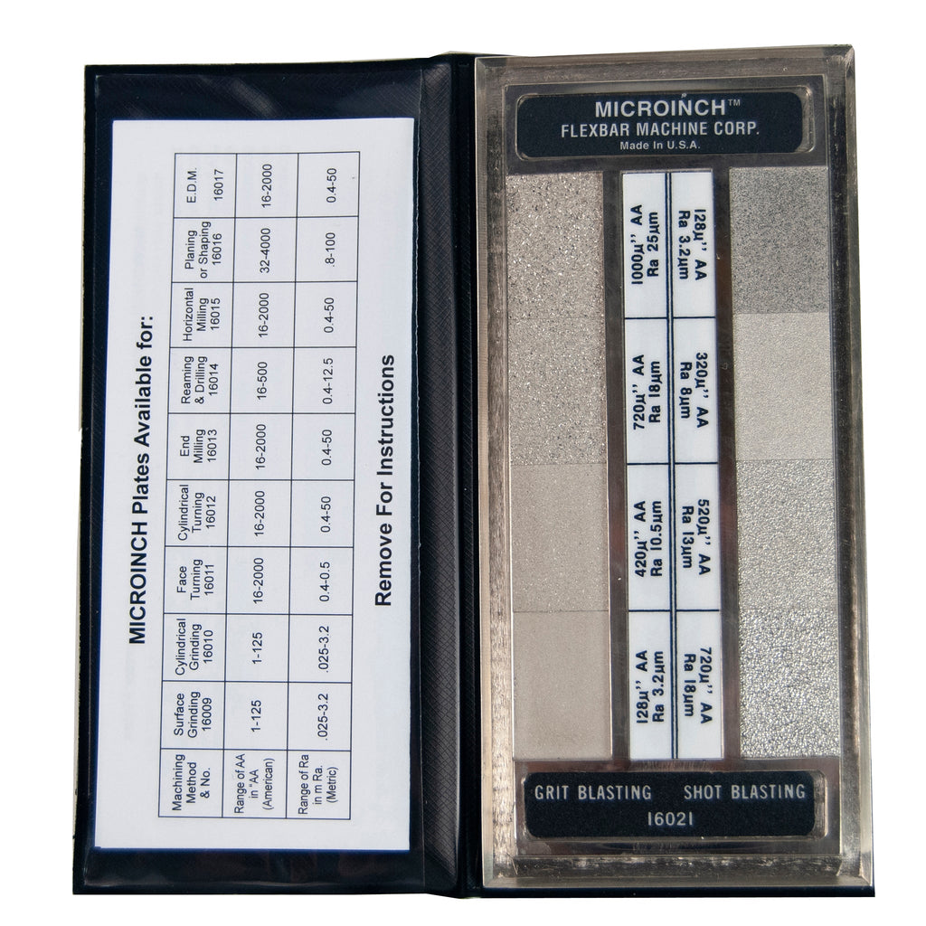 Flexbar 16021-CAL | Microinch Comparator Plate | Grit Blasting/Shot Blasting, Calibrated - generaltechuae
