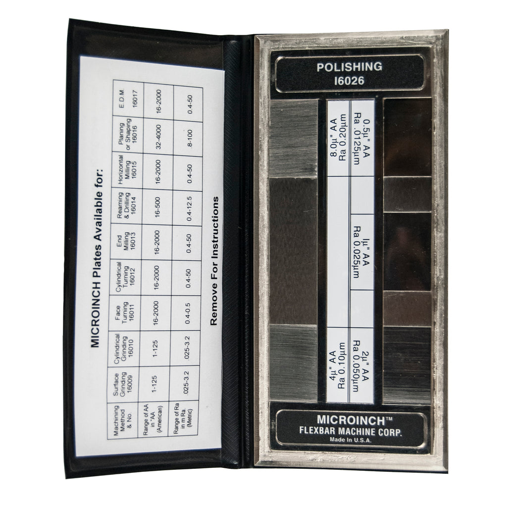 Flexbar 16026-CAL | Microinch Comparator Plate | Polishing, Calibrated - generaltechuae