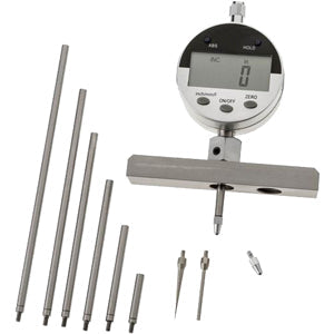 Flexbar 16836 | Digital Indicator Depth Gauge Set | 0-22 in, ±0.001 in Accuracy - generaltechuae