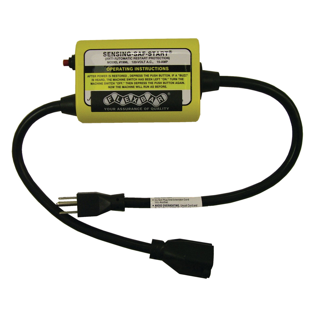 Flexbar 17025 | Sensing-Saf-Start Restart Protection | Short Cord - generaltechuae