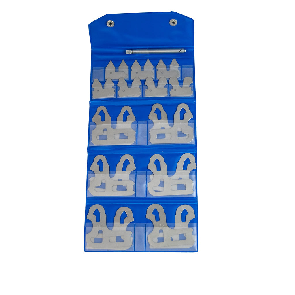 Flexbar 17390 | 26 Piece Metric Radius Gage Set | 0.5 to 13 mm, with Holder - generaltechuae