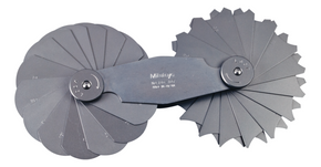 Mitutoyo 186-107 Radius Gauge 15.5-25mm, 30 Pairs