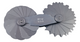 Mitutoyo 186-107 Radius Gauge 15.5-25mm, 30 Pairs