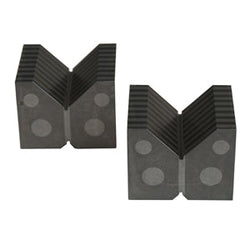 Flexbar 18241 | Magnetic Chuck V-Blocks | 2 in and 1/2 in Round Capacity - generaltechuae