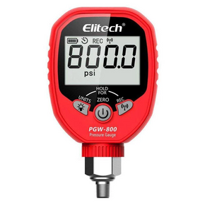 Elitech PGW-800 | Wireless Digital Pressure Gauge | HVAC APP Alerts