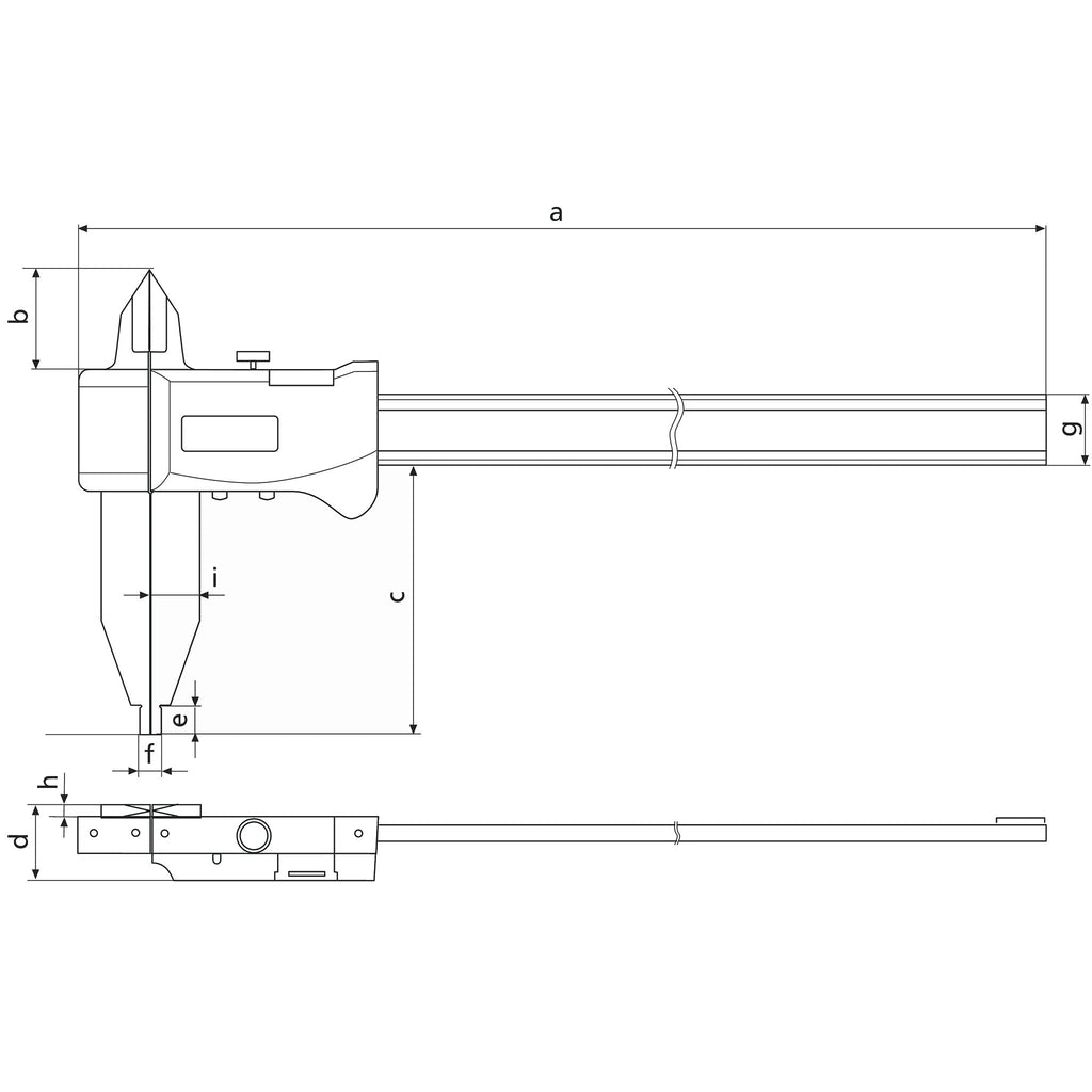 Flexbar 18380 | DIGI-MET Light Weight Workshop Caliper | 12 in/305 mm - generaltechuae (2)