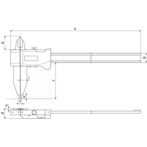 Flexbar 18381 | DIGI-MET Light Weight Workshop Caliper | 20 in/500 mm - generaltechuae (2)