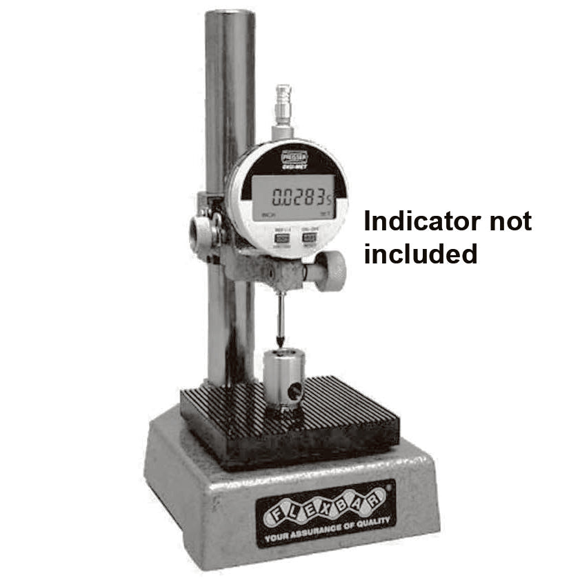 Flexbar 18422 | Heavy Duty Dial Gage Stand | 9 in Post, 3-3/4 in Plate - generaltechuae