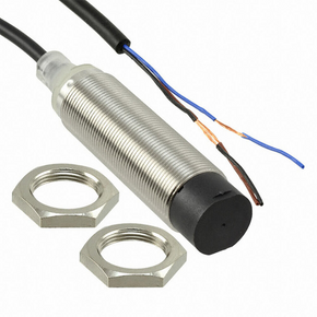 OMRON E2B-M18LN16-WP-B2 2M | Proximity sensor, inductive, nickel-brass, long body, M18, unshielded, 16 mm, DC, 3-wire, PNP-NC, 2 m Prewired