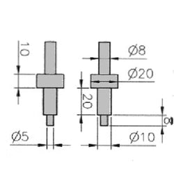 Flexbar 19404 | Digi-Circe Jaw Blades | Cylindrical Shape - generaltechuae