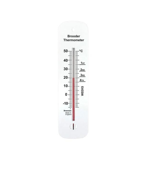 Brannan 20/155/2 | Plastic Wall Brooder Thermometer | 150 mm, -10 to +50 °C - generaltechuae