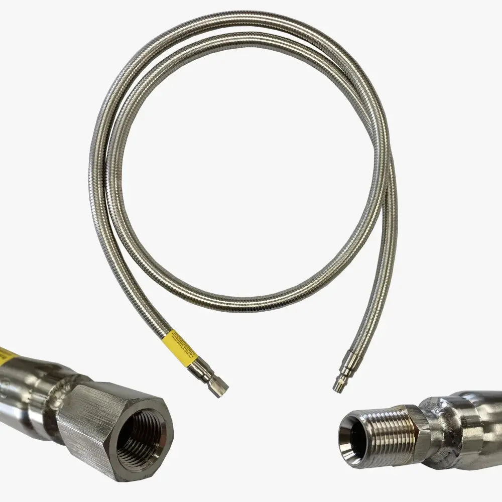CONCOA 5290260 | Tube Trailer Hose | 12 ft (3.7 m), 3,700 PSIG, 316L Stainless