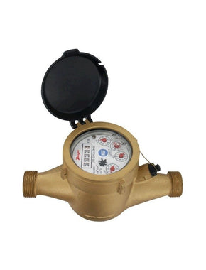 Dwyer Instruments WNT-A-C-06-1 | Multi-Jet water meter | 1" pipe size | NSF Certified | Brass body with 1 gal pulse output