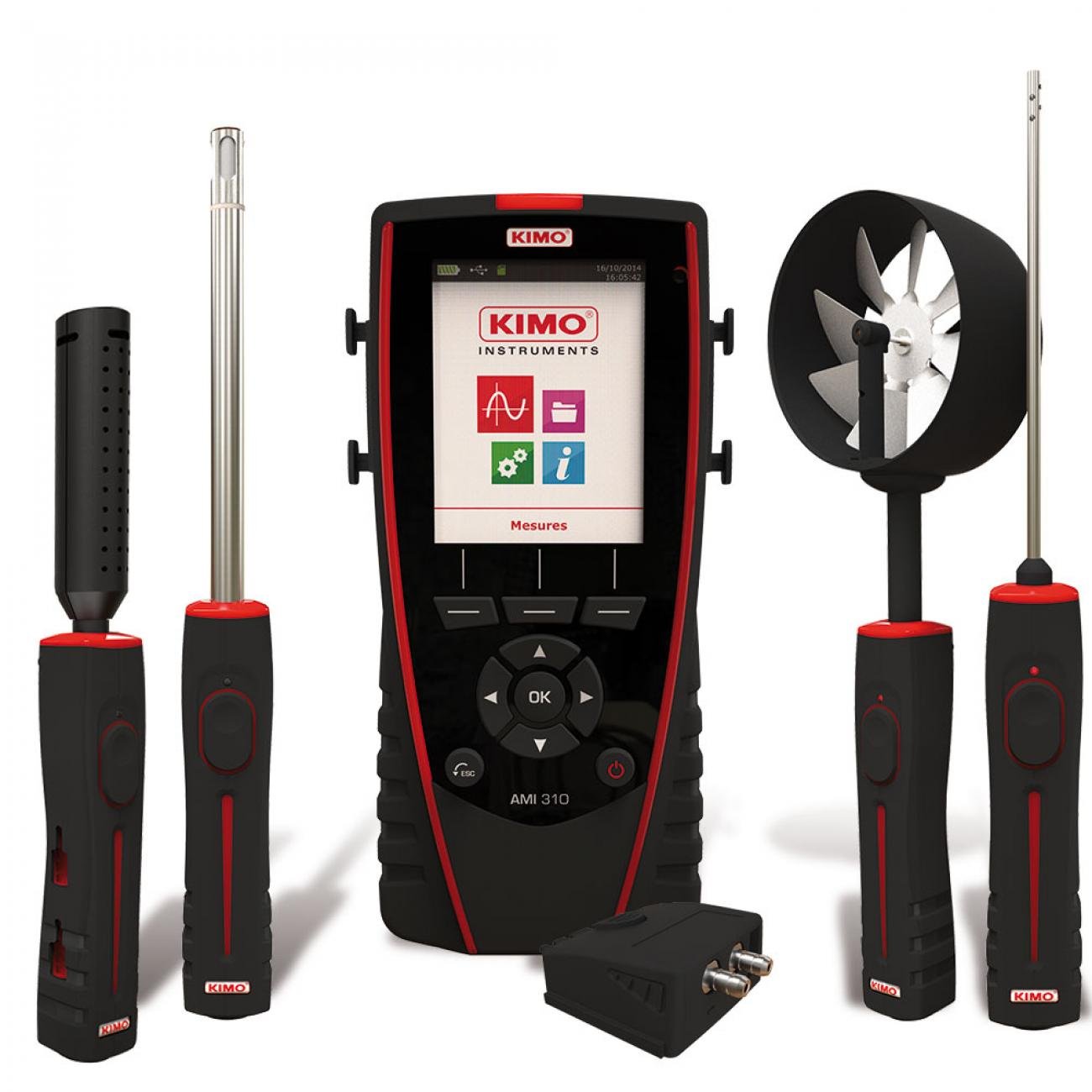 Multifunction instrument | ABS hygrometry probe (SHR 110) | Hotwire probe (SFC 300)